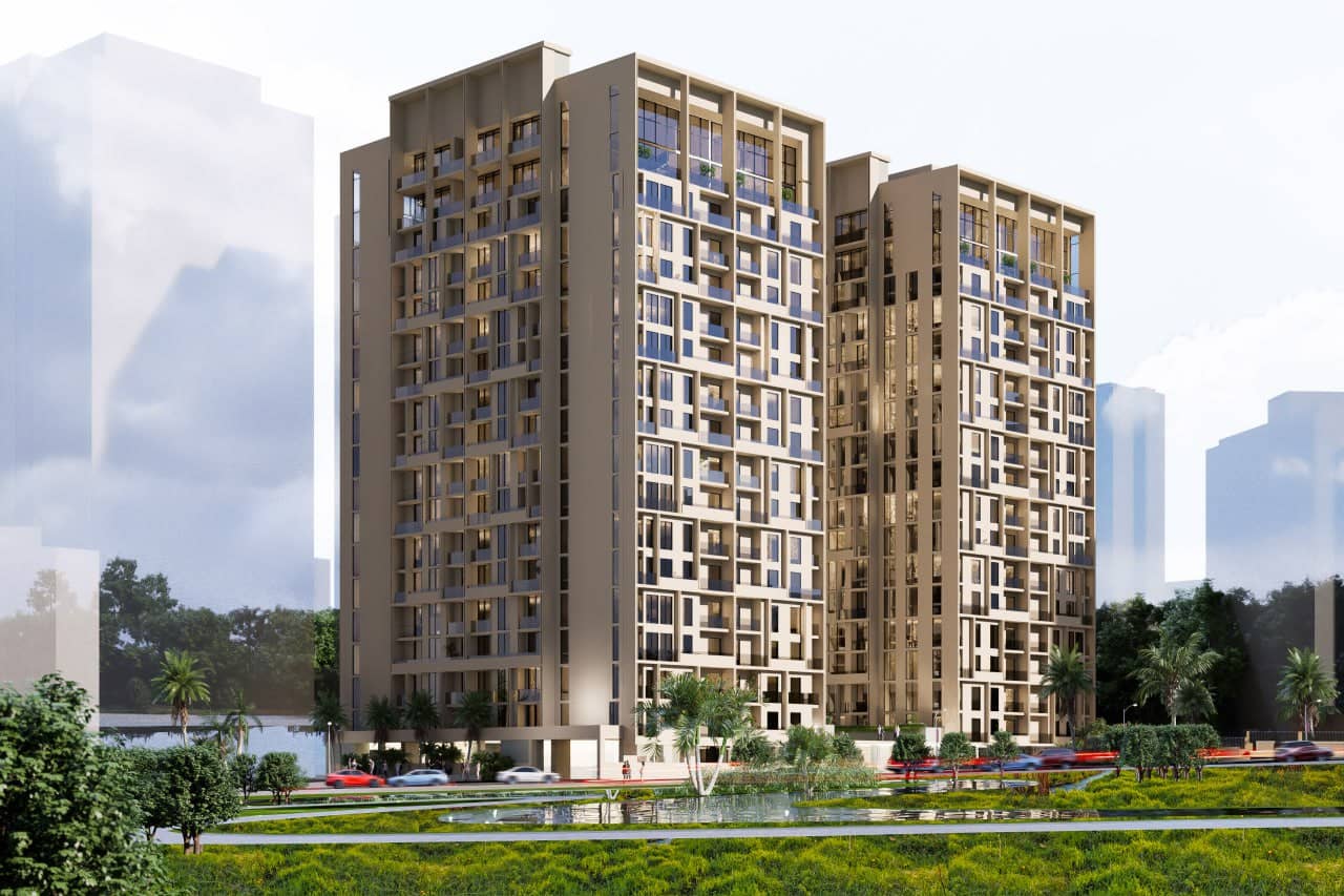 An artist's rendering of a new apartment building in Arada, Addis Ababa, Ethiopia.